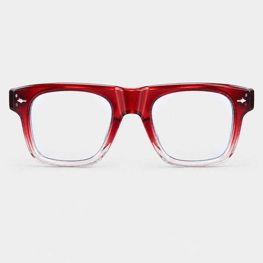 Occhiali luce blu Ettore Lenzi Orta Bordeaux – vista frontale