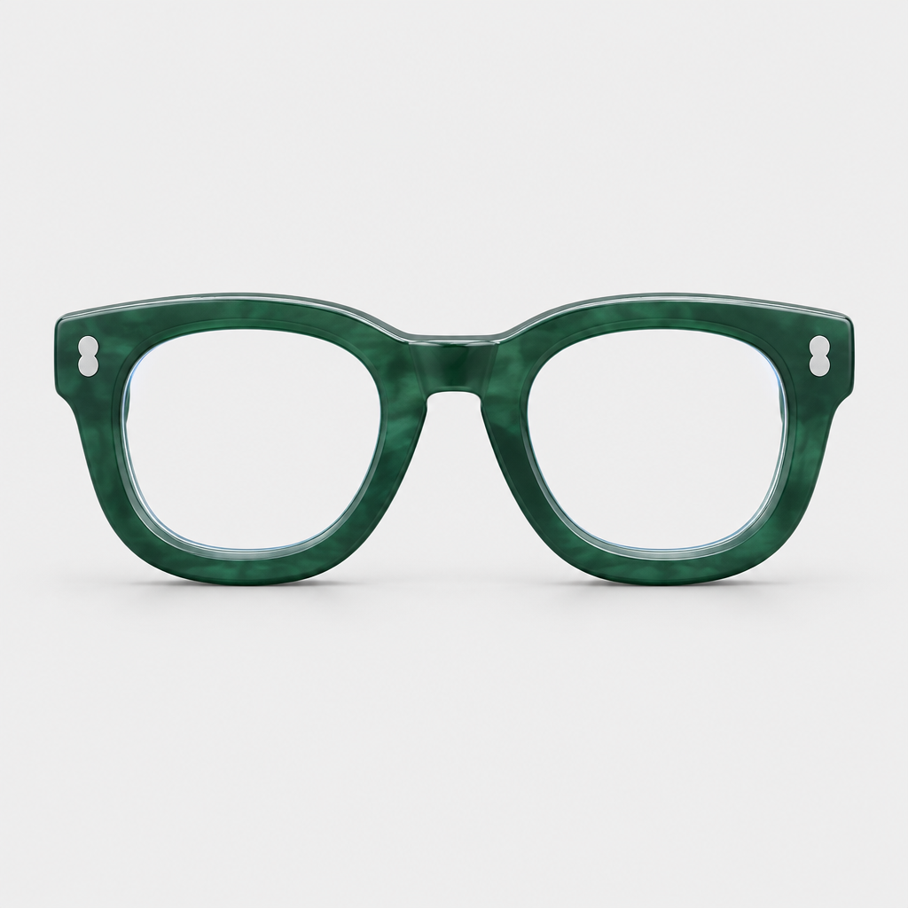 Occhiali luce blu Ettore Lenzi Nesso Verde Bosco – vista frontale